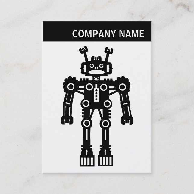 V Header - Photo - Robot Business Card (Front)
