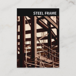 V Header - Photo - Steel Frame Construction Business Card
