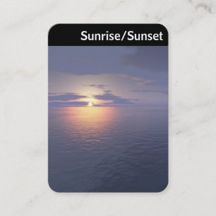 V Header - Sunrise/Sunset Business Card