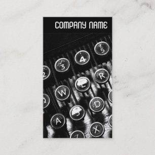 V Header - Vintage Typewriter Business Card