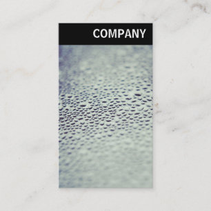V Header - Water Droplets on Glass 01 Business Card