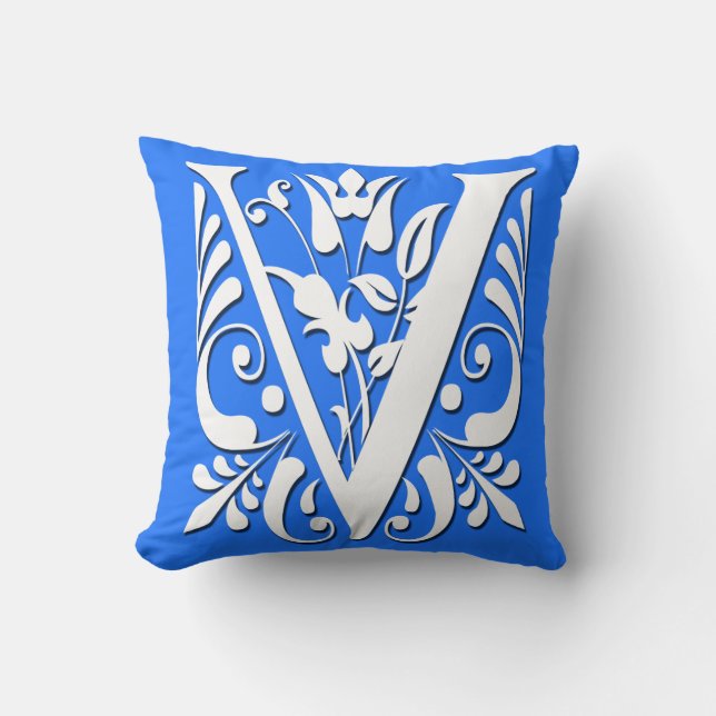V Initial letter Monogram - Cushion (Front)