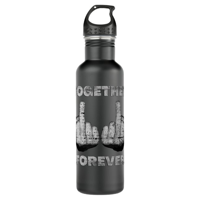 V Is For Valentine Vodka Valentines Day Drinking T 710 Ml Water Bottle (Front)