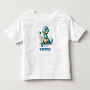 V is for Velociraptor –  Toddler T-Shirt