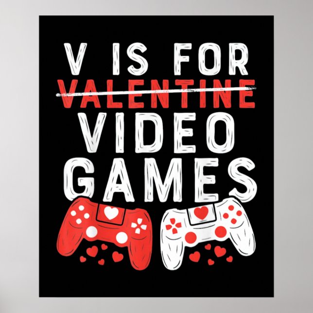 V is for Video Games Poster (Front)