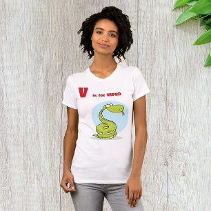 V is for Viper Womens T-Shirt