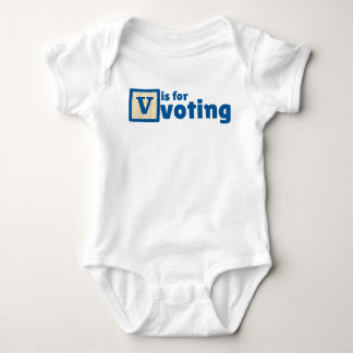 V is for Voting Baby Bodysuit