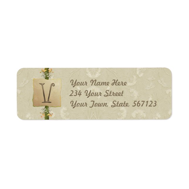 V - Ivory Elegance Monogram (Front)