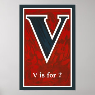 "V" POSTER