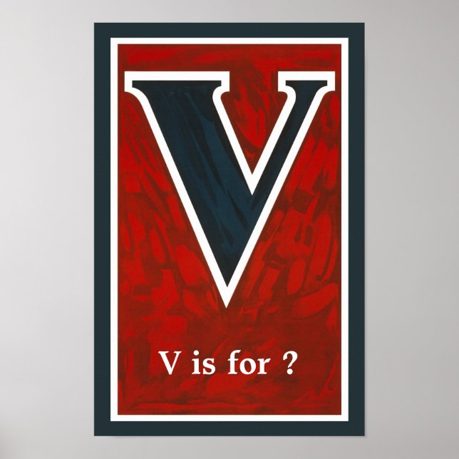 "V" POSTER (Front)