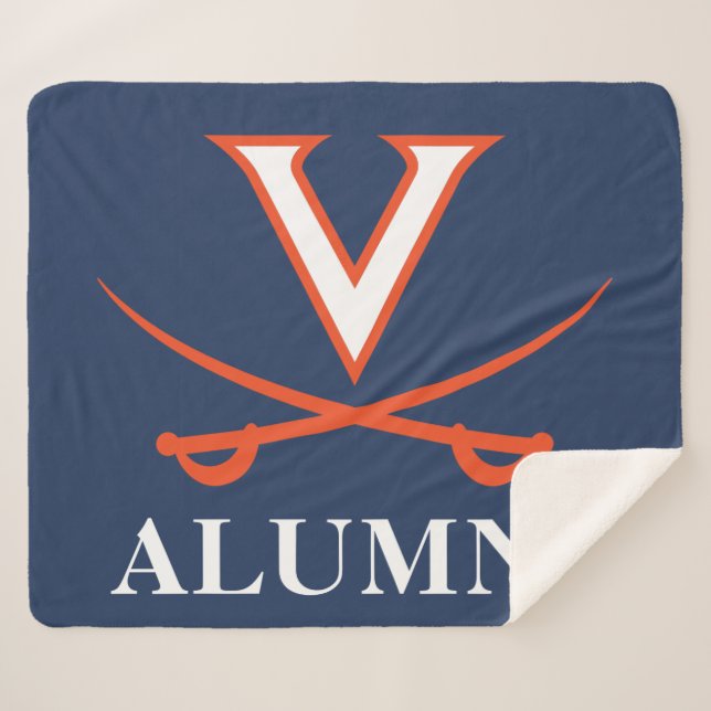 V Sabre Alumni Sherpa Blanket (Front (Horizontal))