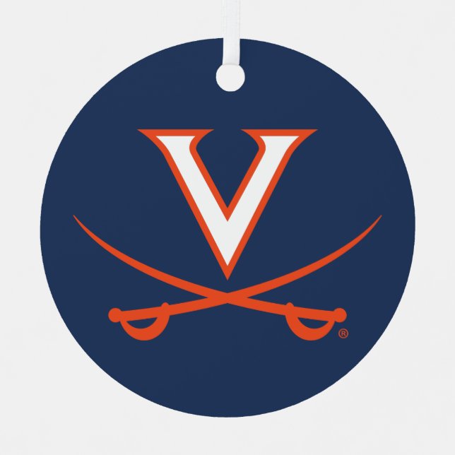 V Sabre Metal Tree Decoration (Front)