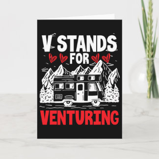 V Stands For Venturing  Card