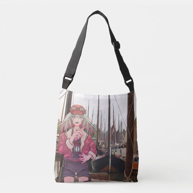 V Tuber, Vubber, Anime, Harbor Spakenburg Crossbody Bag (Front)