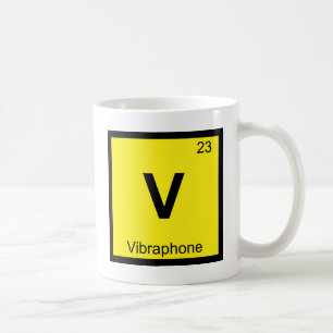 V - Vibraphone Music Chemistry Periodic Table Coffee Mug