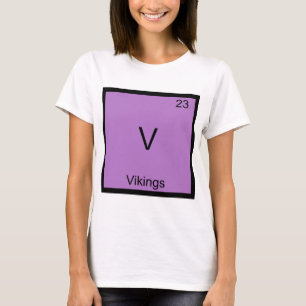 V - Vikings Funny Element Chemistry Symbol Tee