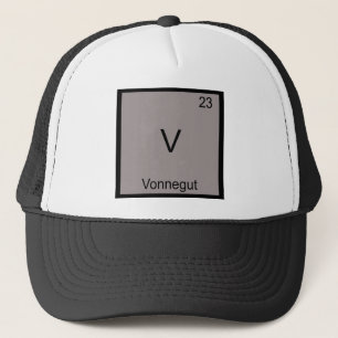 V - Vonnegut Funny Chemistry Element Symbol Tee Trucker Hat