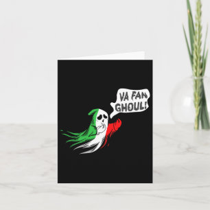 Va Fan Ghoul For Men Women Italian Funny Halloween Card