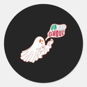 Va Fan Ghoul Funny Italian Ghost Halloween Italian Classic Round Sticker