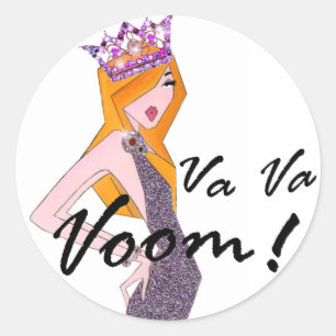 Va Va Voom! Diva Stickers