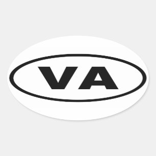 VA Virginia Oval Sticker