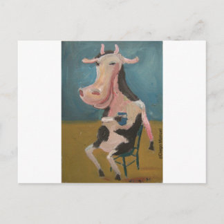 vaca borracha postcard