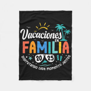 Vacaciones En Familia 2025 Fleece Blanket