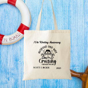Vacation ANNIVERSARY Cruise Personalise Tote Bag