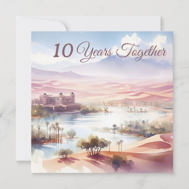 Vacation Anniversary Gift Exotic Morocco trip Card (Front)