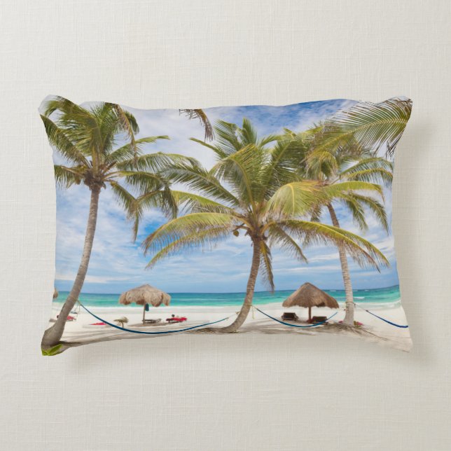 Vacation Beach Decorative Cushion (Front)