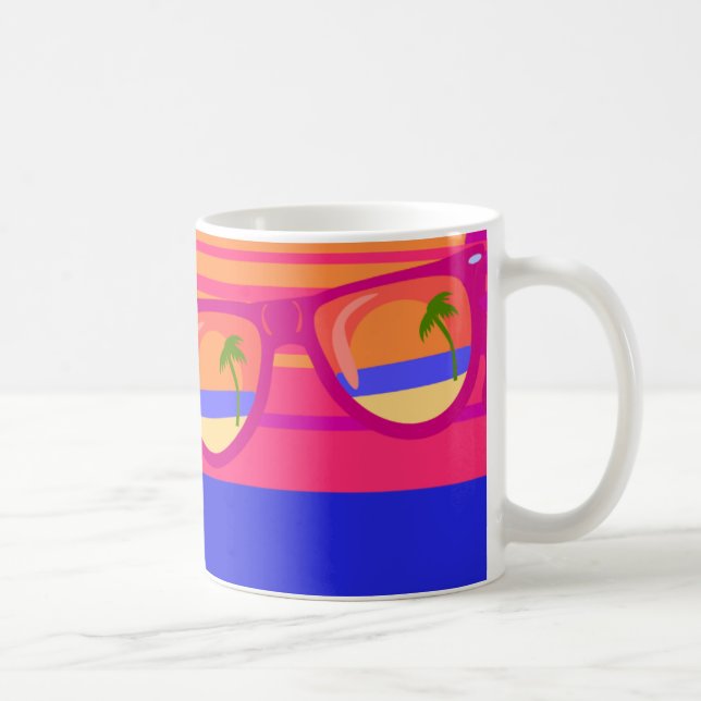 Vacation Beachy Shades Coffee Mug (Right)