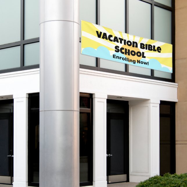 Vacation Bible School Banner (Outside Building)