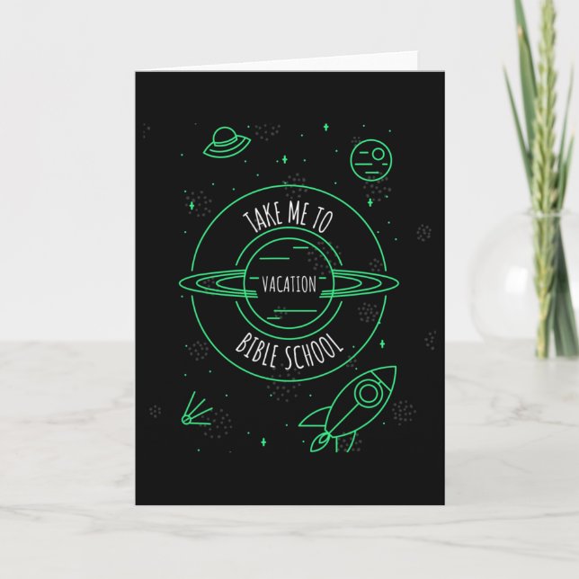 Vacation Bible School Vbs 2019 To Mars And Beyond  Card (Front)