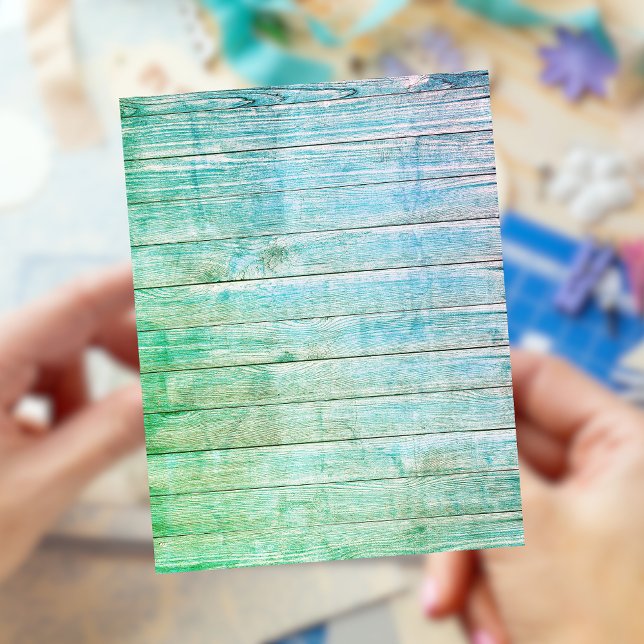 Vacation Blue Distressed Boards Scrapbook (Creator Uploaded)