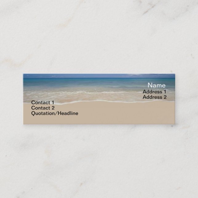 Vacation Business Card (Front)