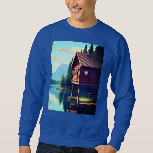 Vacation Cabin on the Lake Sweatshirt (Front)