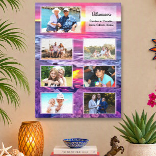Vacation Collage Puerto Vallarta Sunset 0911 Art Canvas Print