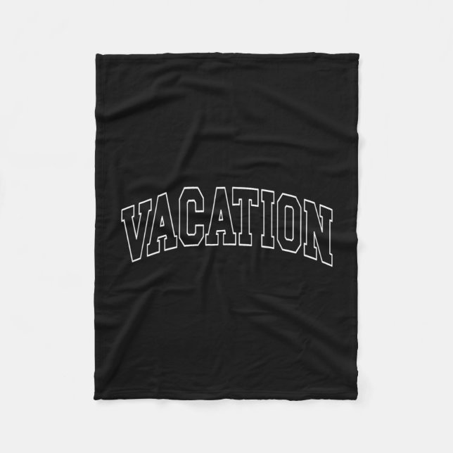 Vacation - Collegiate University College Campus Va Fleece Blanket (Front)