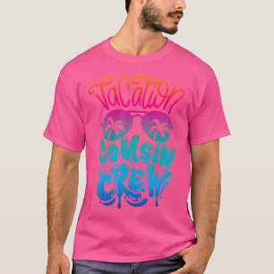 Vacation Cousin Crew Camping Outdoor Sunset Summer T-Shirt
