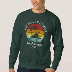 Vacation Cruise Family Reunion Retro Matching Sweatshirt