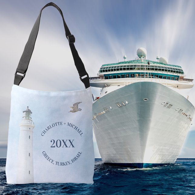 Vacation cruise names year lighthouse crossbody bag (Creator Uploaded)