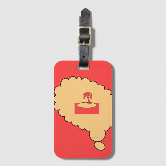 Vacation Dreaming Luggage Tag (Front Vertical)