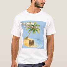 Vacation Getaway Tropical Beach Men's T-Shirt