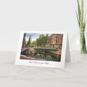 Vacation Good Luck - Amsterdam Canal Crossing Card