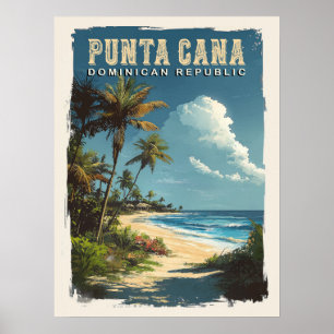 Vacation in Punta Cana: Memories with a Vintage Poster