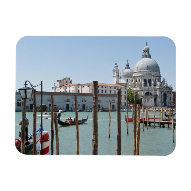 Vacation in Venice landscape rectangular magnet (Horizontal)
