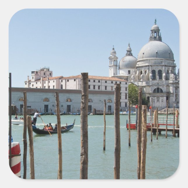 Vacation in Venice landscape sticker (Front)
