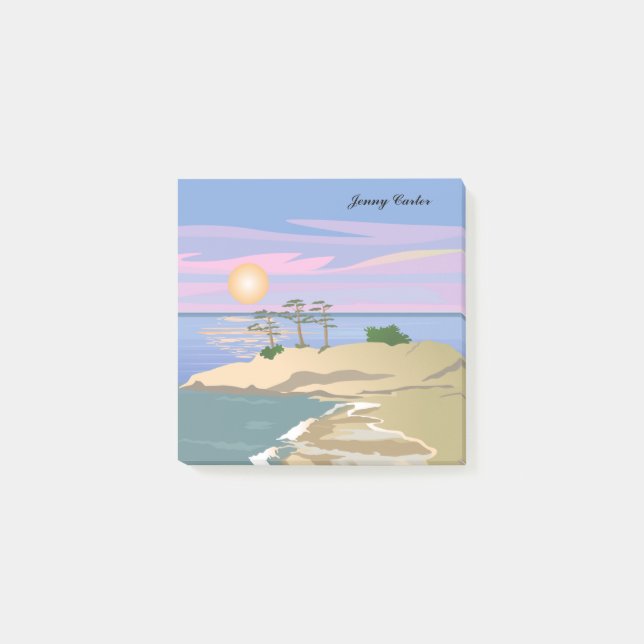 Vacation Island 1 Personalised Post-it Notes (Front)