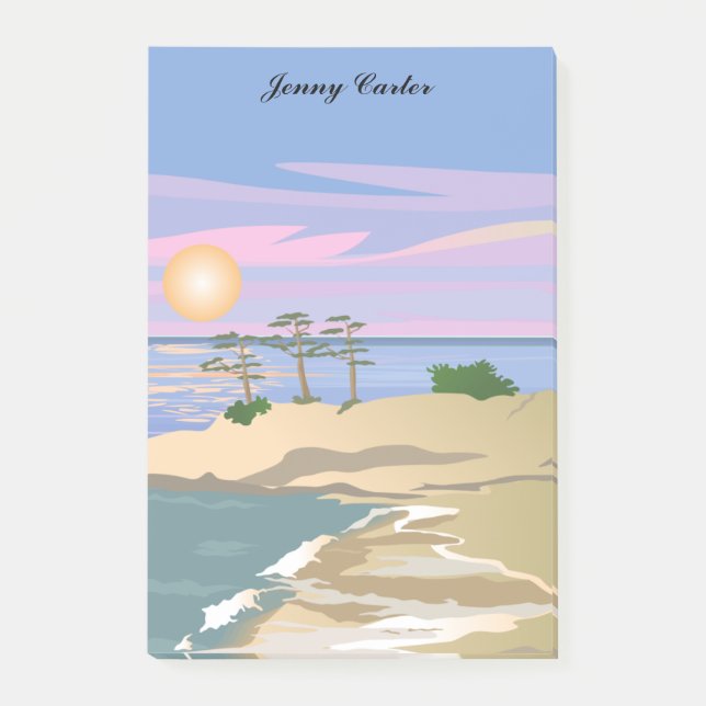 Vacation Island 1 Personalised Post-it Notes (Front)