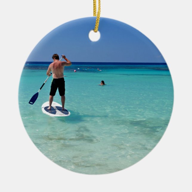 Vacation.JPG Ceramic Tree Decoration (Front)